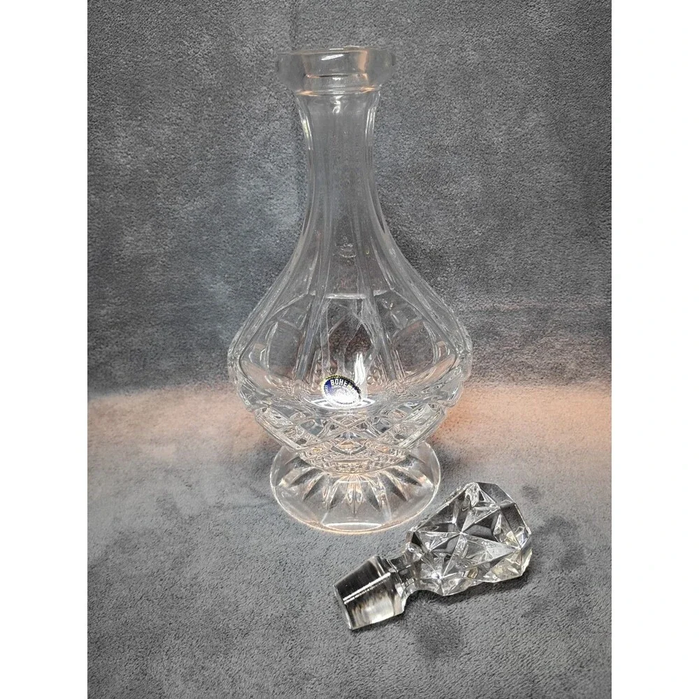 Bohemian 24% PbO Lead Crystal Decanter 12